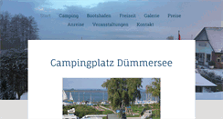 Desktop Screenshot of campingplatz-duemmersee.de