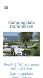 Mobile Screenshot of campingplatz-duemmersee.de