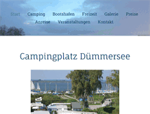Tablet Screenshot of campingplatz-duemmersee.de